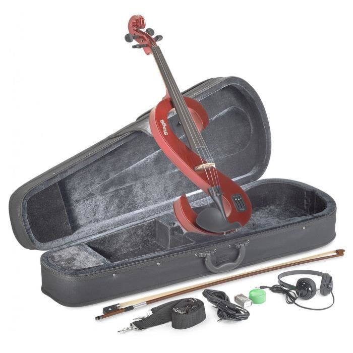 STAGG Alto électrique EVA 4/4 MRD - Adulte - Rouge