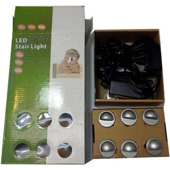 KIT Lumières d'escalier RGB IP67 Ø35x24mm