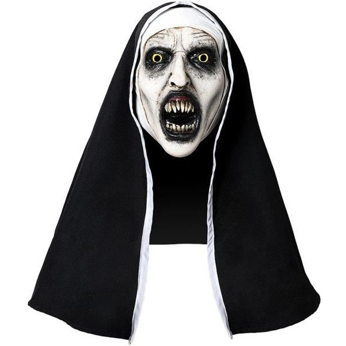 Masque La Nonne Valak deluxe pour femme et homme ▶ The Nun, Films de peur, Horreur, accessoire pour déguisement