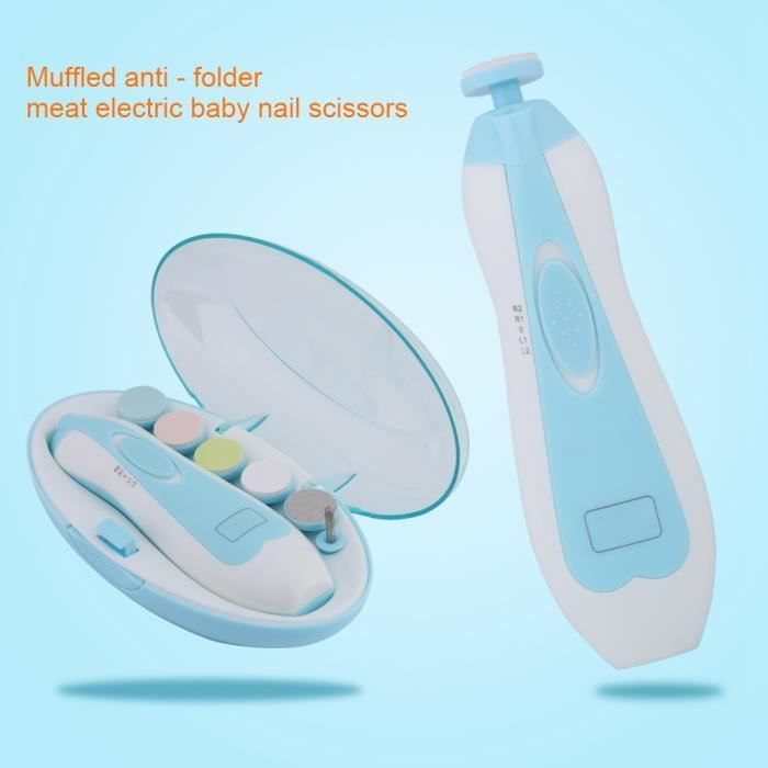 Nail Baby Safe Clipper Tondeuse électrique Toes Fingernails Grincement Appareil polonais