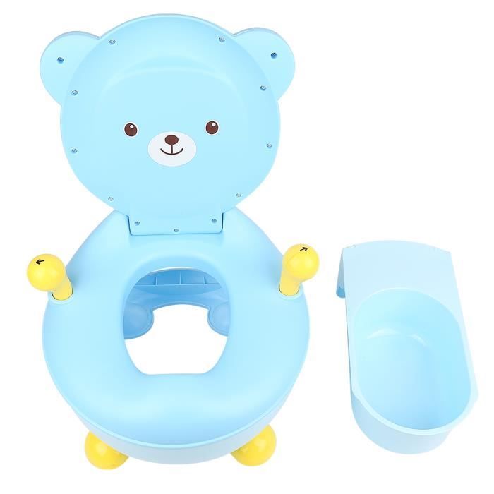 HUOLE. Petit Pot Toilette Bébé, Toilette Enfant Avec Dossier WC Enfant Toilettes Design Pot Bébé Garçon Fille