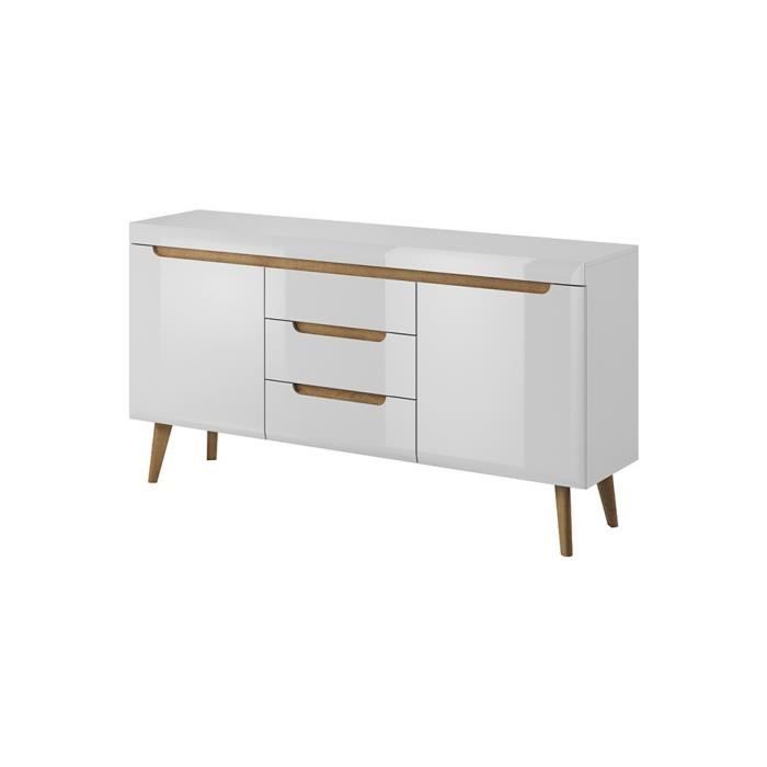 Commode NORDY 160 cm - blanc