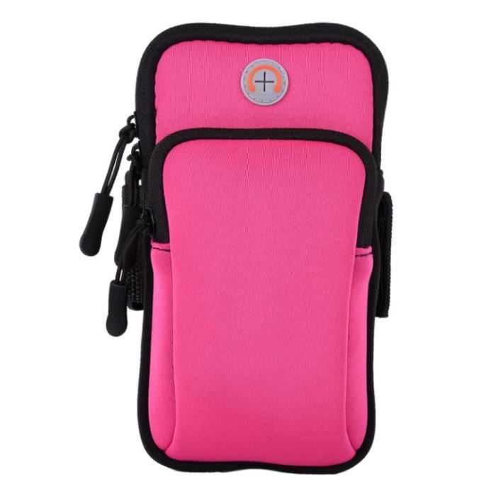 Pochette pour Telephone Portable Brassard de Sport Passeport Sac d'embarquement de vol Billet Sac de Bras Portefeuille Porte-Monnaie