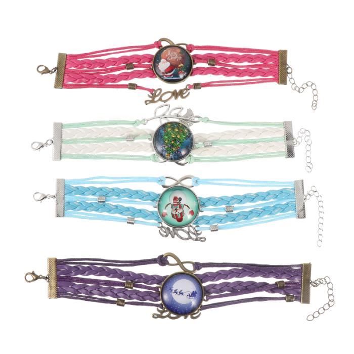 4 Pcs Bracelet De Noël Créatif Mode Cadeau pour MONTRE OUTDOOR - MONTRE MARINE