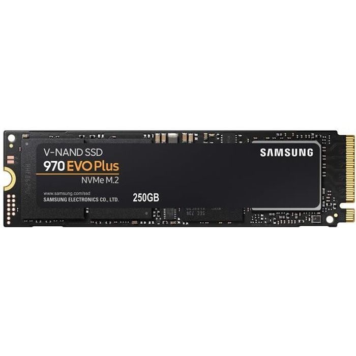 Samsung SSD Interne 970 EVO Plus NVMe M.2 (250 Go) - MZ-V7S250BW