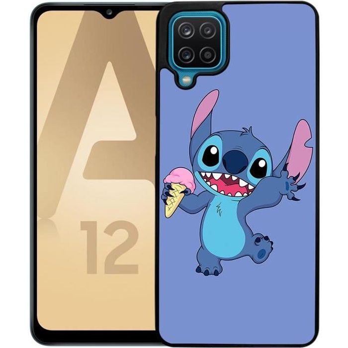 Coque pour Samsung Galaxy A12 5G - Stitch Glace. Accessoire téléphone