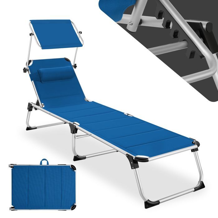 Transat de jardin Lorella - bleu