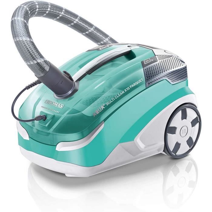 Thomas 788577 Aqua+ X10 Multiclean Aspirateur sans Sac Aigue-Marine-Blanc 48,6 x 31,8 x 30,06 cm