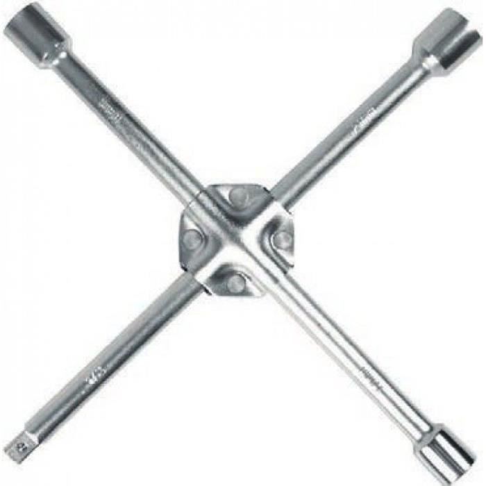 OROK Clé en croix renforcée pour véhicule léger - Douille de 17 / 19 / 21 mm - Carré 1/2-