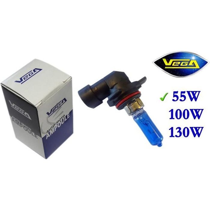 1 ampoule Vega® Xénon 'Day Light' HIR2 9012 55W PX22d Lumière du jour Super White Marque Française Homologuée 12V