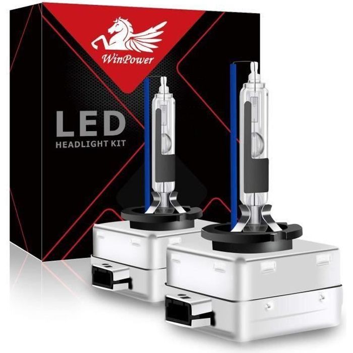 D1S D1R Ampoule Xénon Feu HID Winpower Lampe de Remplacement pour 35W Voiture Phare Avant 8000K 2pcs