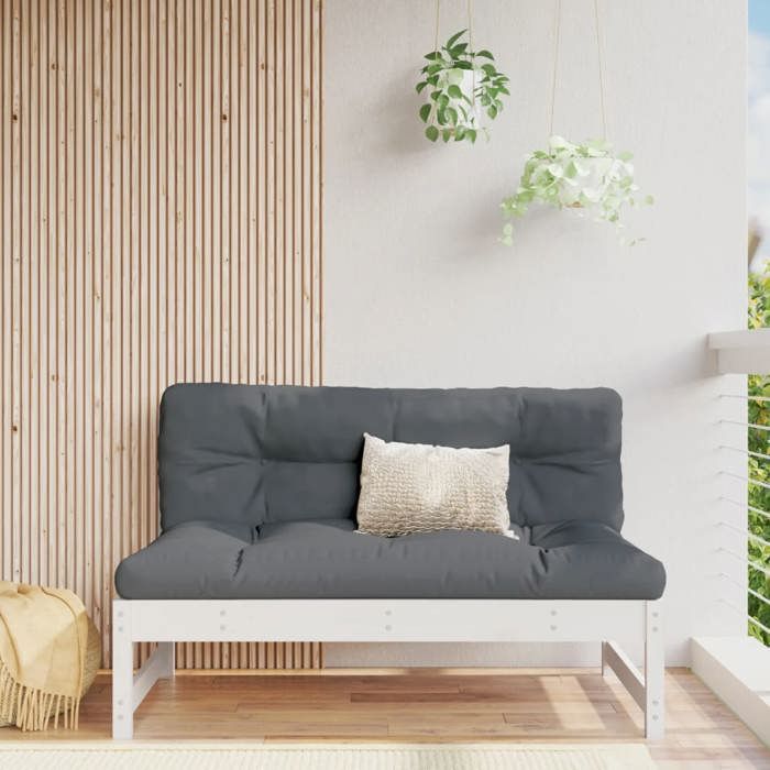 vidaXL Canapé Central de Jardin Siège avec Dossier Meuble de Terrasse Patio Arrière cour Balcon Extérieur Bois de 825703