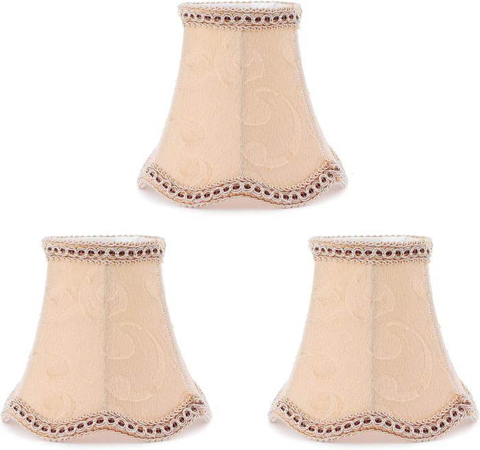 Ensemble De 6 Petits Abat-Jour,Abat-Jour Baril En Toile De Jute Clip Sur Ampouleabat Jour De Lustre Nordique Beige 35 X 55 X 52 Pouces 90934705