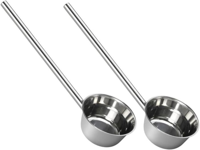 Cuillère de puisard Outil louche à eau de nettoyage et tamisage pour fosse | Débourbeur Métallique Louche à Eau Cuillère à Égout Drainage fuite louche