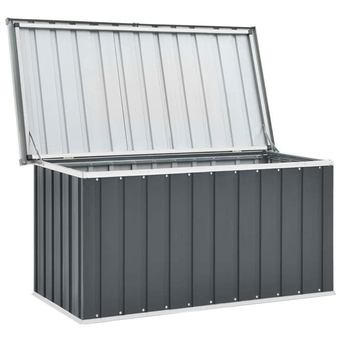 CLOUD Coffre de rangement extérieur - élégant Design - Boîte de rangement de jardin Gris 129x67x65 cm CHYNEW6260734