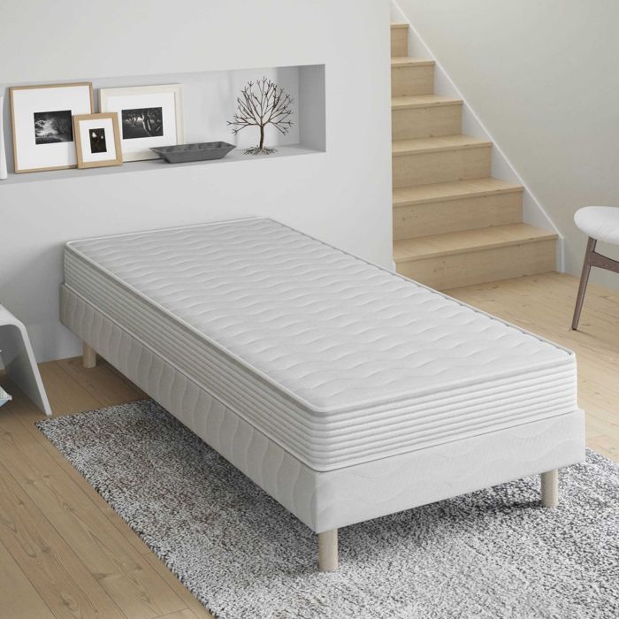 DODO SINGLE H15 - Ensemble sommier+matelas 15 cm 90x190