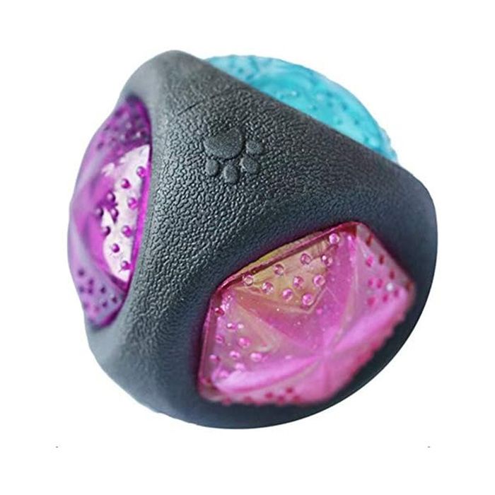 Jouet pour chien - OKUMGGYJ - Balle LED avec couineur - Taille moyenne - Utilisation intérieure