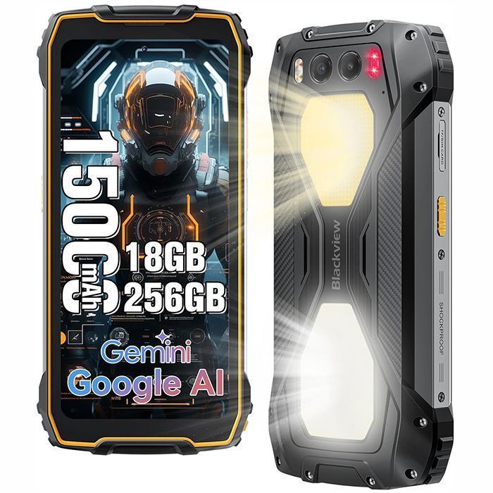 Smartphone Robuste - BLACKVIEW - BV7300 - 6.67 HD+IPS - 18Go RAM - 15000mAh - Étanche NFC GPS