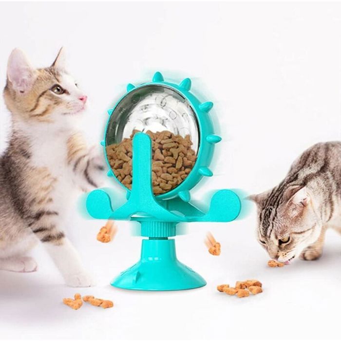 Comparer les prix de Moulin à Vent Jouet pour Chat- Interactif Grande Roue Rotatif à 360 °