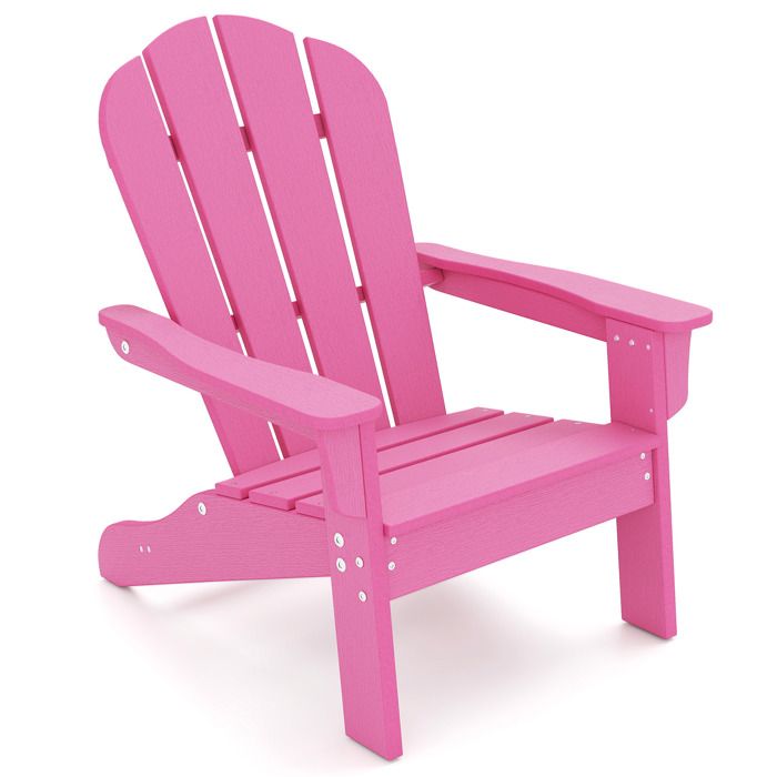 Chaise Adirondack de Jardin Enfant 3 à 8 Ans - COSTWAY - Polyéthylène Haute Densité Toutes Saisons Design Ergonomique Rose - Jardin Chaise Adirondack de Jardin Enfant 3 à 8 Ans - COSTWAY - Polyéthylène Haute Densité Toutes Saisons Design Ergonomique Rose - Jardin