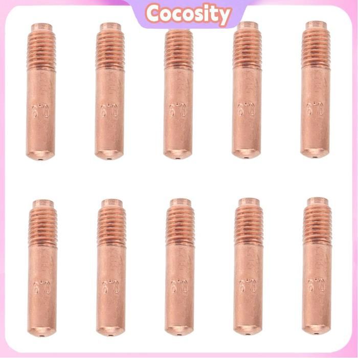 10 Pcs Buses Conductrices Pour MIG Embouts De Soudure Cuivre Petits Accessoires 0 9mm