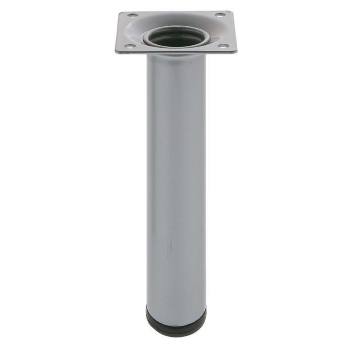 Pied de table - Pied de table 4 - Ø30 x 400 mm - Acier argent - Jeu de 4 10 kg/pied