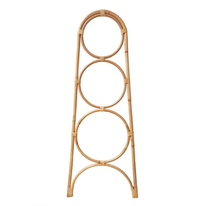 Portant échelle serviettes et plaids en rotin naturel 170 cm - HAZEL Meubletmoi