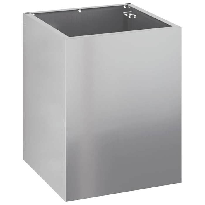 Reduction Pot Réduction - Cache-pot de jardin - Bac à Fleurs - Moderne, Argenté 50 x ...