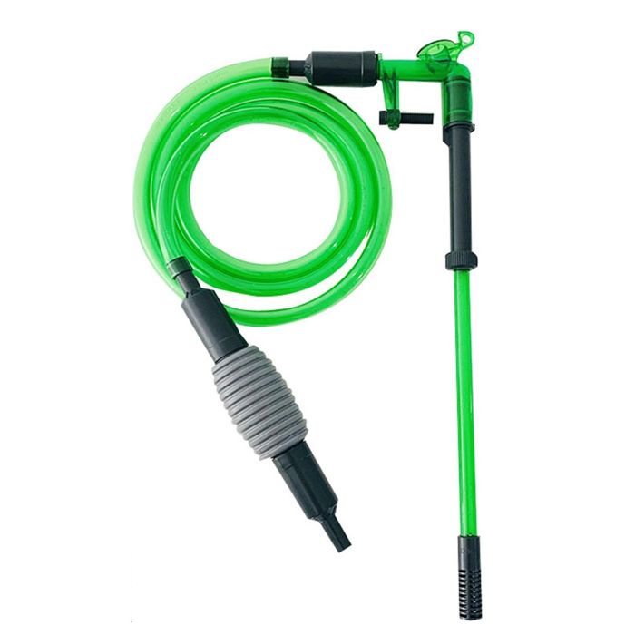 Aspirateur pour aquarium - EINNENFFER - Siphon à tuyau flexible - Filet de protection - Longueur réglable