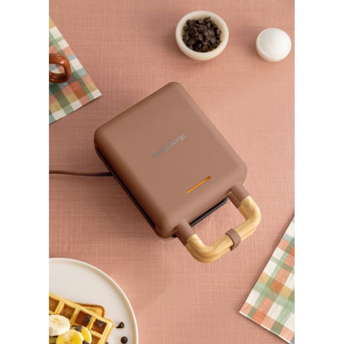 Appareil à croque-monsieur et gaufrier - Create - Stone Studio - Plaques interchangeables - Compact