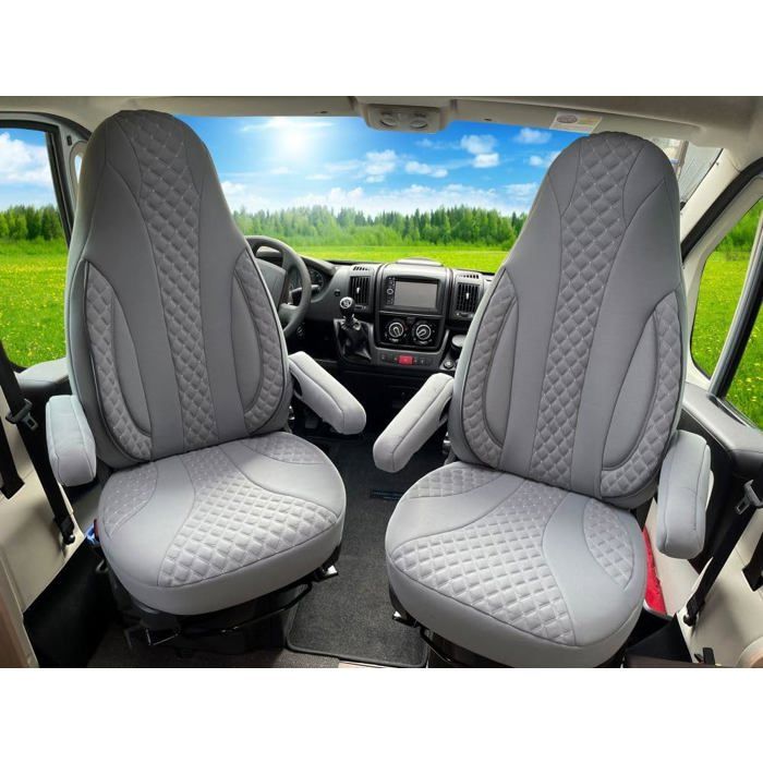 Bremer Sitzbezüge Autositzbezug für für Mooveo Van Ducato (WPL409) Set 2-tlg. Fahrer und Beifahrer Grau ab 116,10 € | Preisvergleich bei