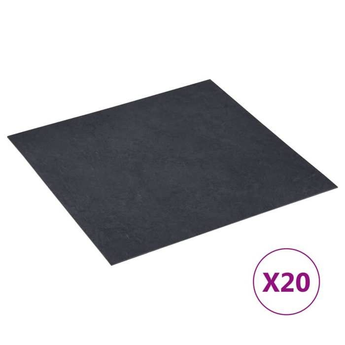 Dalles de plancher autoadhésives en PVC vidaXL 20 pièces 186 m² 305x305 cm Épaisseur 15 mm - vue 5