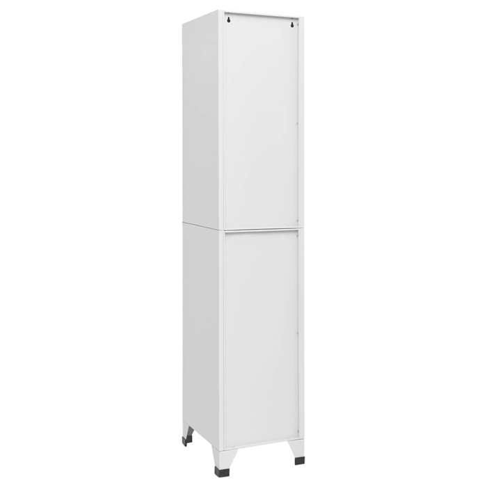 Gris - LEMON® Armoire à casiers grand stockage - Armoire vestiaire - gris clair - 38x40x180cm Acier 156 - Soldes
