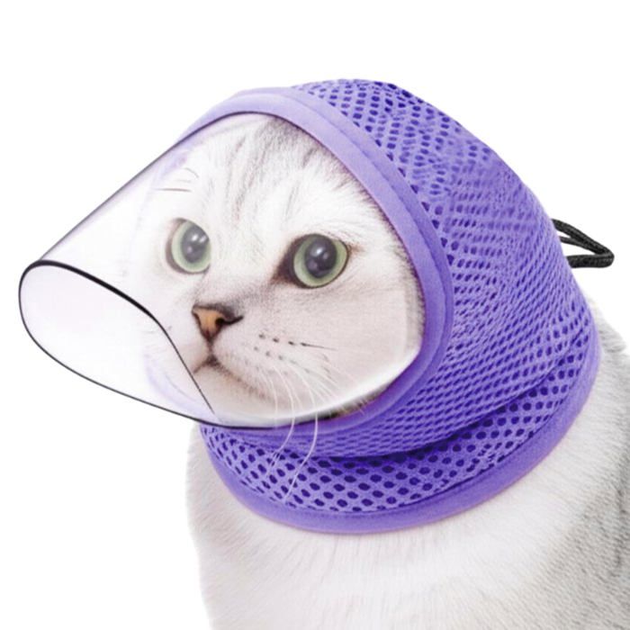 Muselière pour chat – Muselière respirante douce et résistante aux morsures – Muselière pour la maison