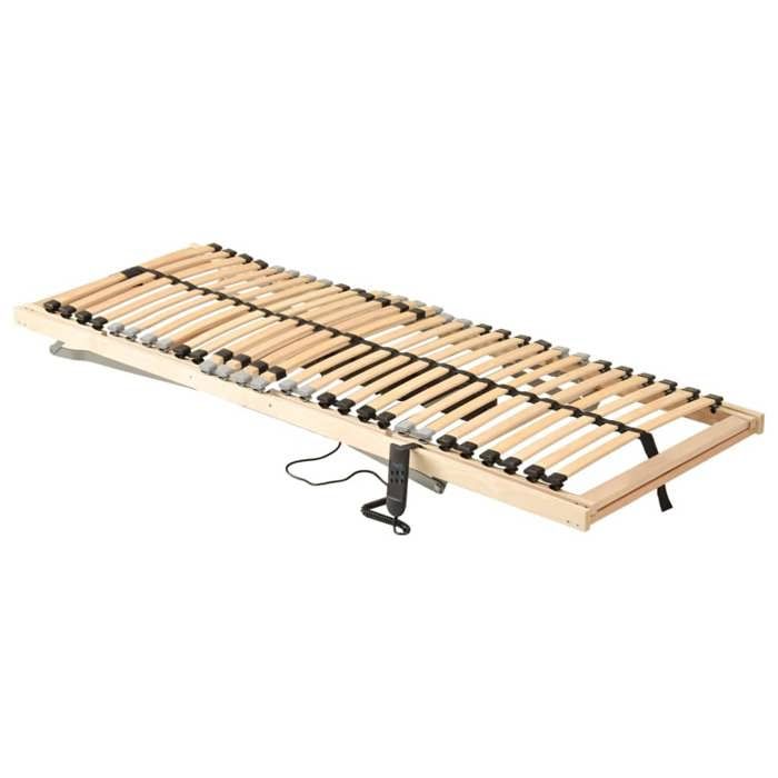 Lit adulte/enfant 80x200cm - VIDAXL - Sommier à lattes électrique sans matelas - avec 7 zones L14935