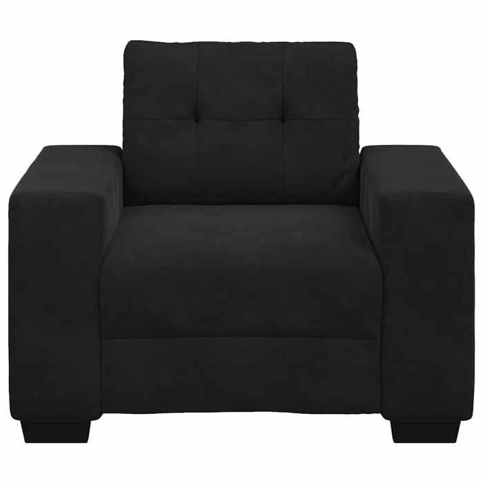 Canapé 1 PLACE - Moderne Fauteuil - pour 1 personne - noir 100x78x80 cm velours C5533