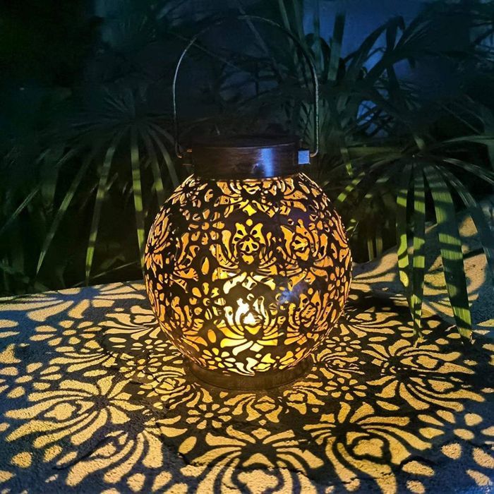 Lanterne solaire pour décoration de jardin extérieur lampes solaires à suspendre à lextérieur