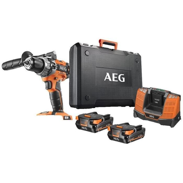 Perceuse À Percussion AEG BSB18C2BL – 18V 65 Nm Brushless 2 Vitesses