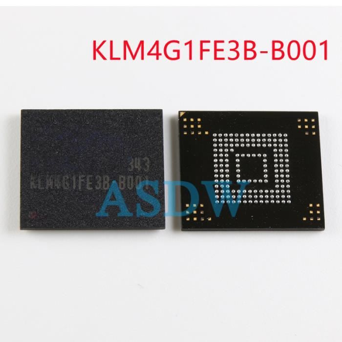Puce mémoire EMMC 4G KLM4G1, KLM4G1FE3B-B001 BGA-153 B001 BGA153, 5 ...
