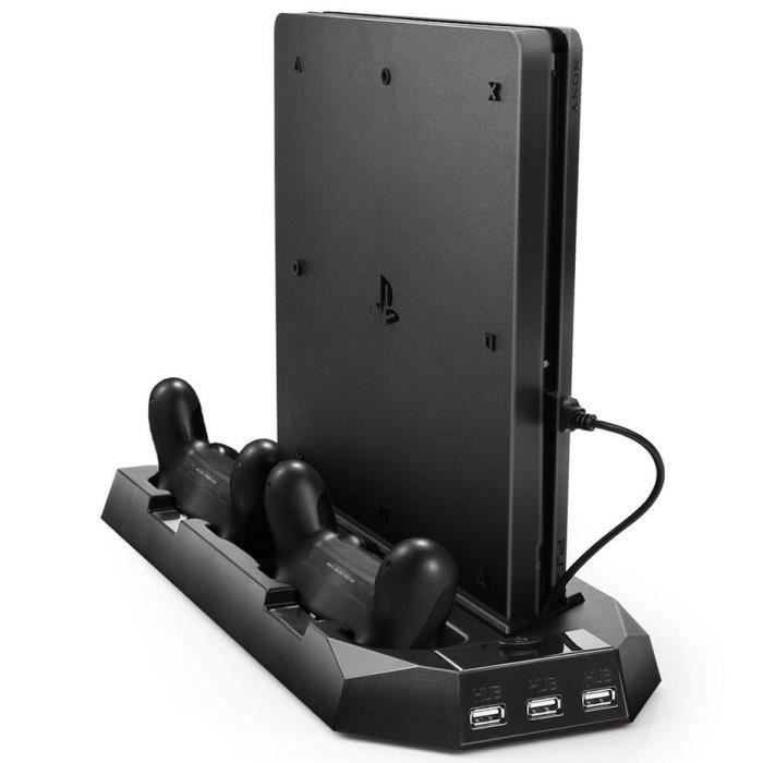 PS4 Slim-PS4) Ventilateur de refroidissement vertical avec station