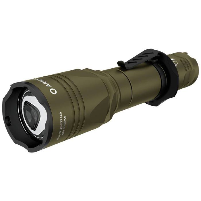 ArmyTek Dobermann Pro Magnet USB Olive Warm F07501WO LED Lampe de poche avec dragonne avec étui à batterie 1400 lm 164