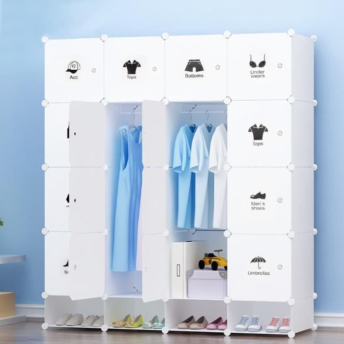 Armoire Etagere Blanche Plastique Armoire De Rangement 12 Casiers