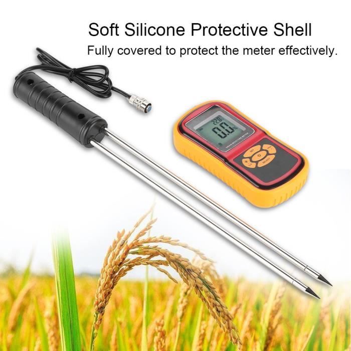 Digital Grain Moisture Meter Orge Maïs colza Blé 25 sortes d/'humidité Testeur