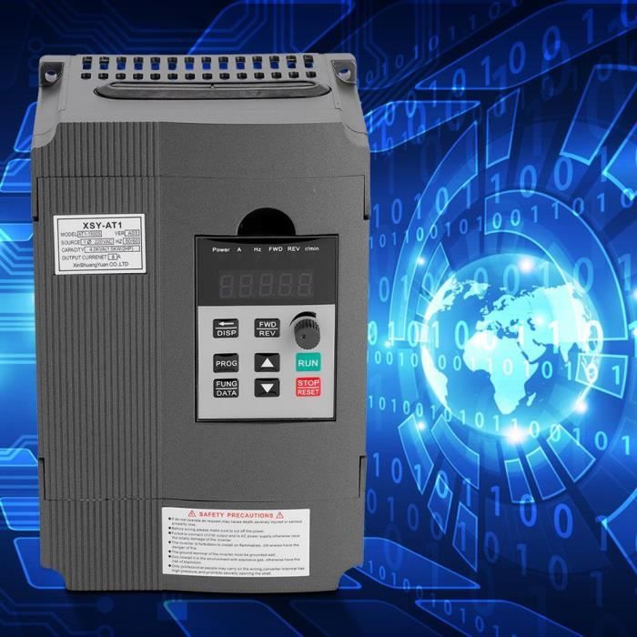 Entraînement à Fréquence Variable monophasé Variateur pour Moteur 220V 1.5kW VFD