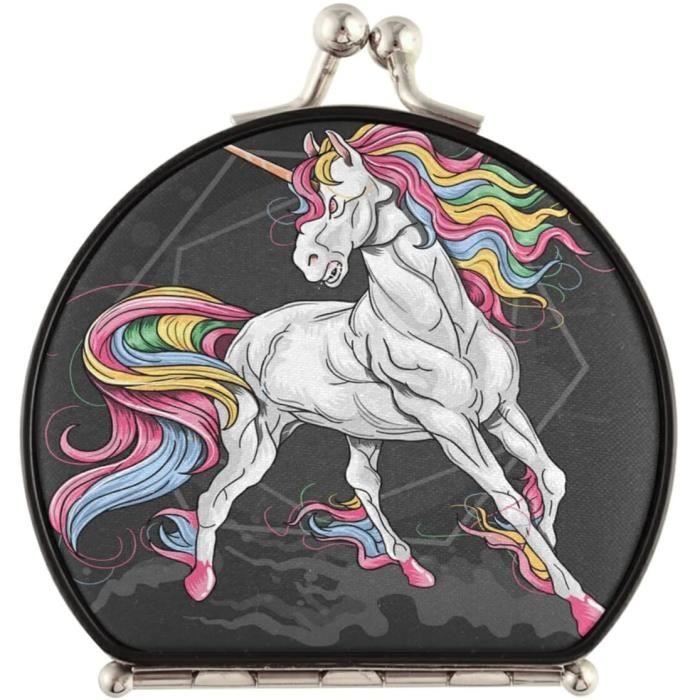 12 Pièces Kits Bricolage Miroir Licorne En Bois, Licorne Artisanat