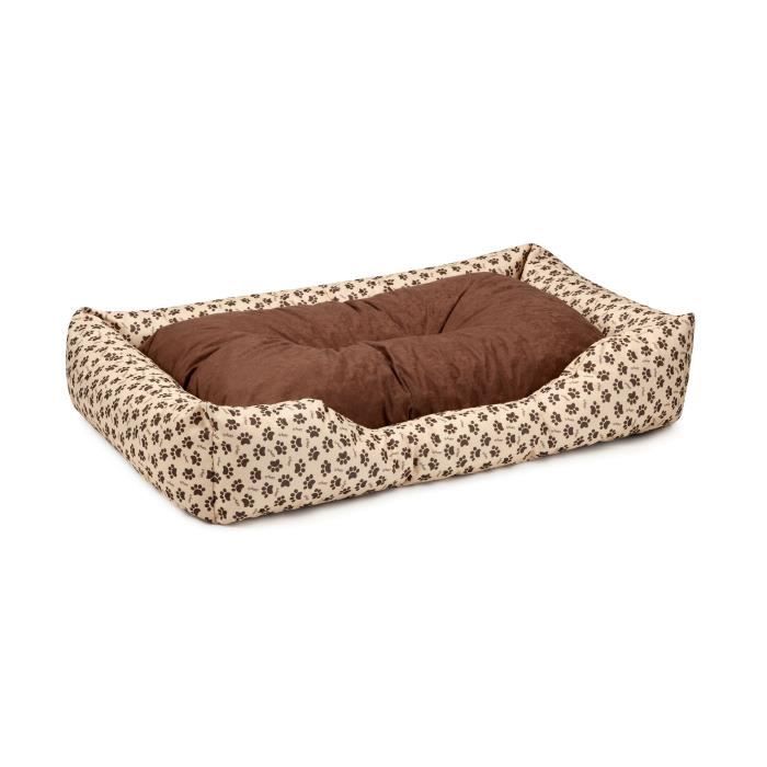 Meilleurs prix pour BedDog® MIMI lit pour chien,coussin,panier pour chien [XL env. 100x85cm, CHOCOLATE-DOG (beige/brun)]