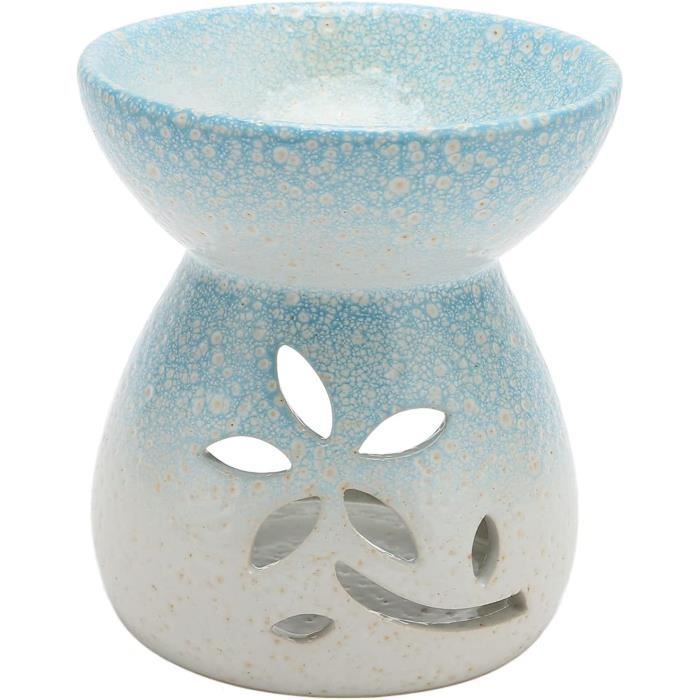 Bougeoir En Céramique Blanc, Brûleur à Huile Et Diffuseur De Parfum Pour Aromathérapie