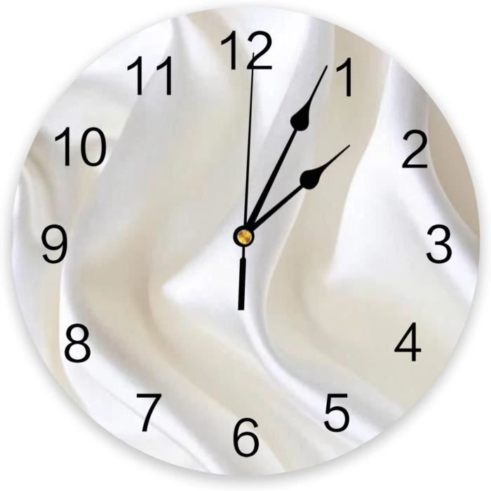 Horloge Murale Antique 30 Pouces – Chiffres Romains, Métal Noir, Silencieuse, Intérieur/extérieur