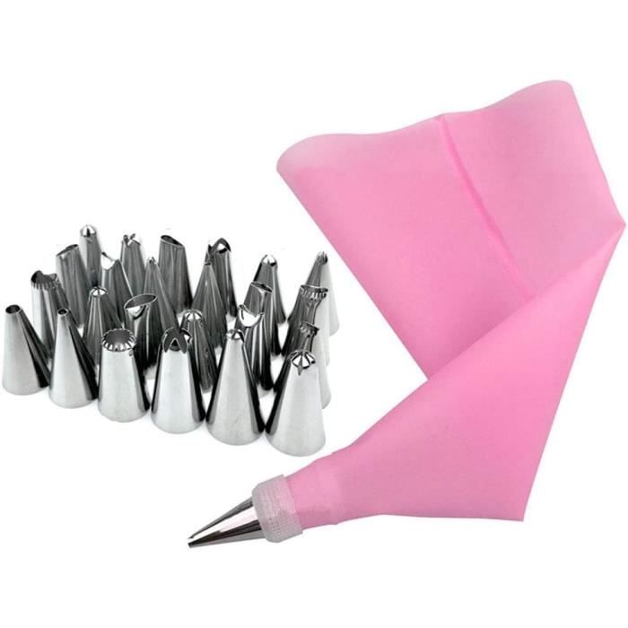 Lot De 3 Douilles à Glaçage En Inox - Pour Gâteau, Cupcake, Fondant - Décoration Pâtisserie