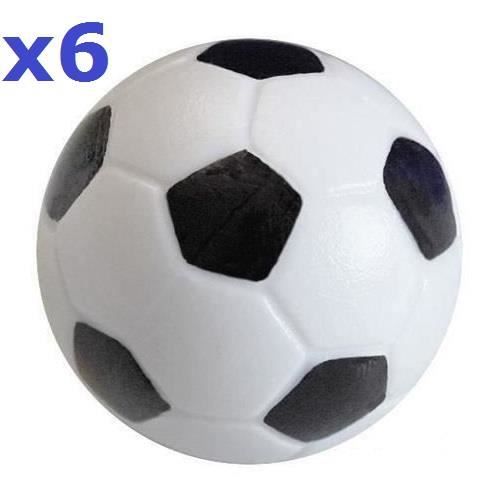Balle De Babyfoot En Liege 12 Balles De Babyfoot FINELYCR - 32 Mm - Résine Noire Et Blanche - Remplacement Pour Jeux De Baby-foot
